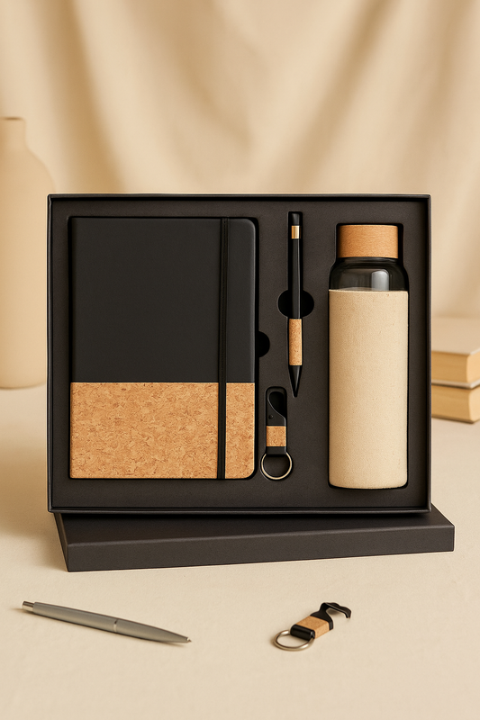 4 in 1 Glass Bottle Crock Diary Set