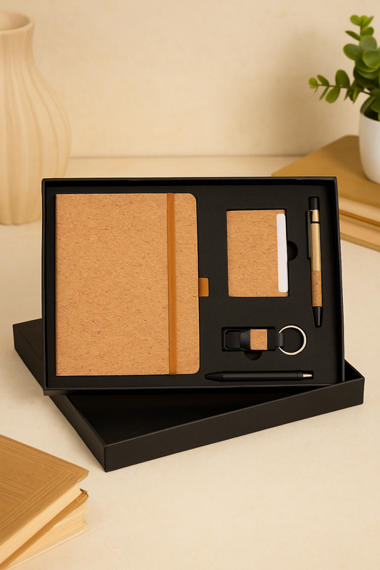 Wooden Diary Combo - 4 in 1