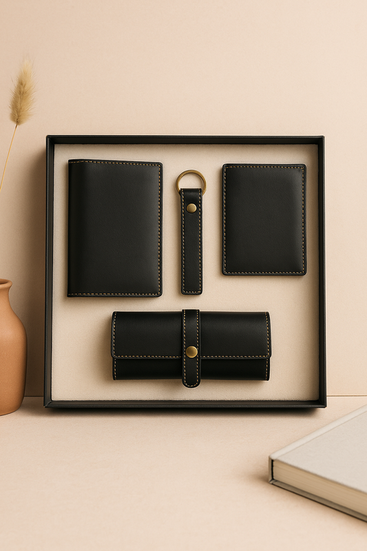 Black Wallet Combo - 4 in 1