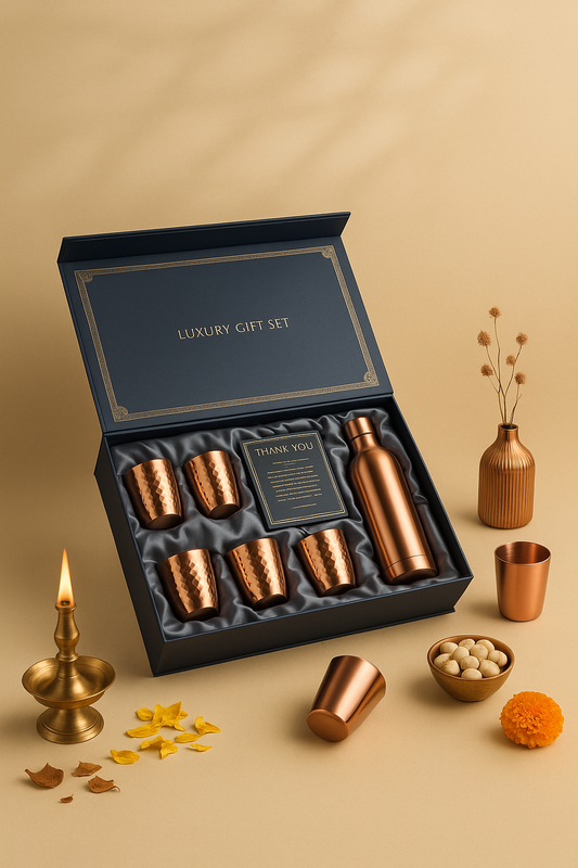 Royale Luxe Copper Gift Hamper – 6-Piece Premium Set
