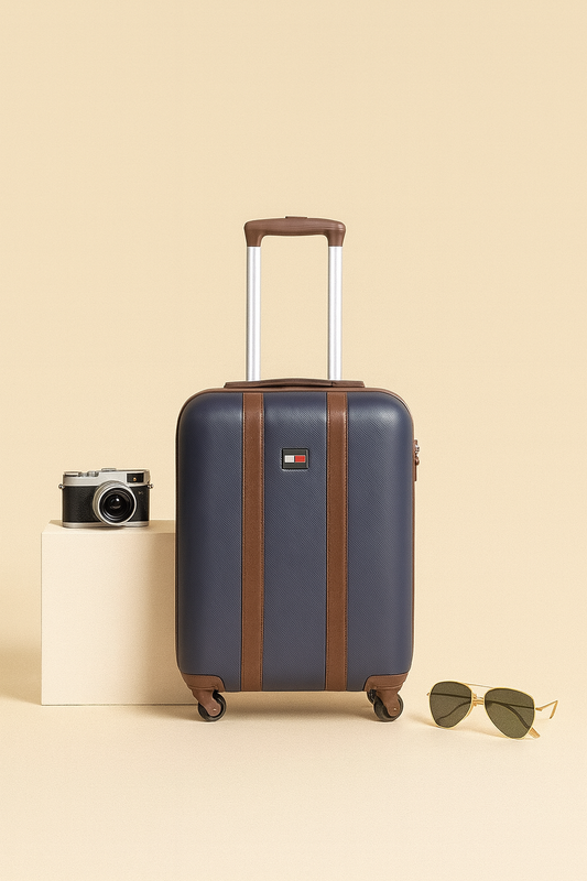 Navy Executive Hardcase Trolley (Cabin Size)