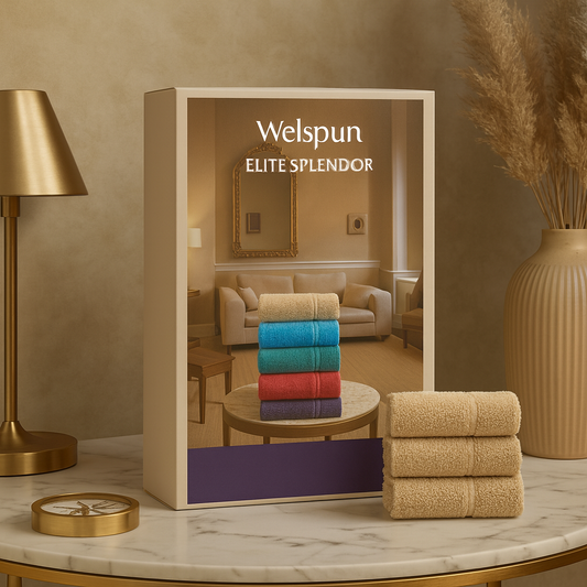 Welspun Elite Splendor Face Towel Gift Set (Set of 3)