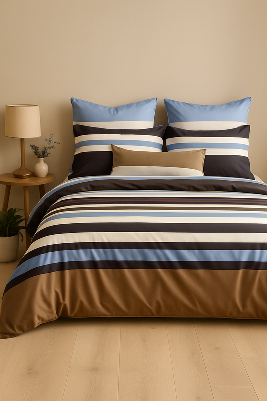 Coastal Stripe Serenity Bedsheet Set