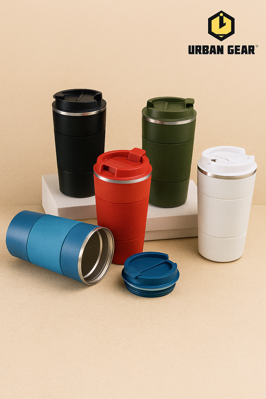 Stainless Steel Travel Mug with Silicon Grip