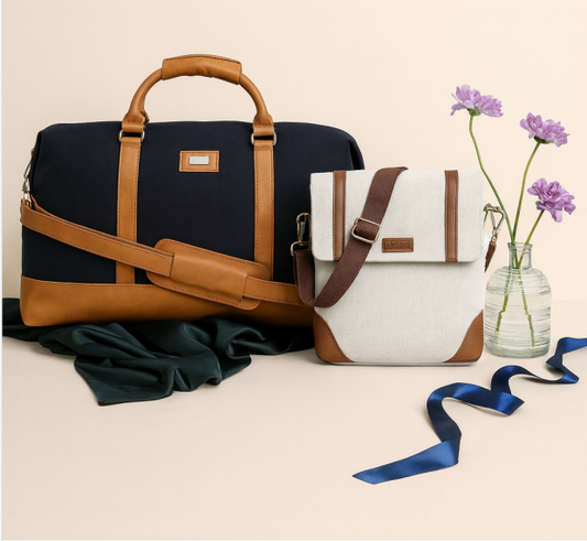 Navy Luxe Heritage Duffle Bag